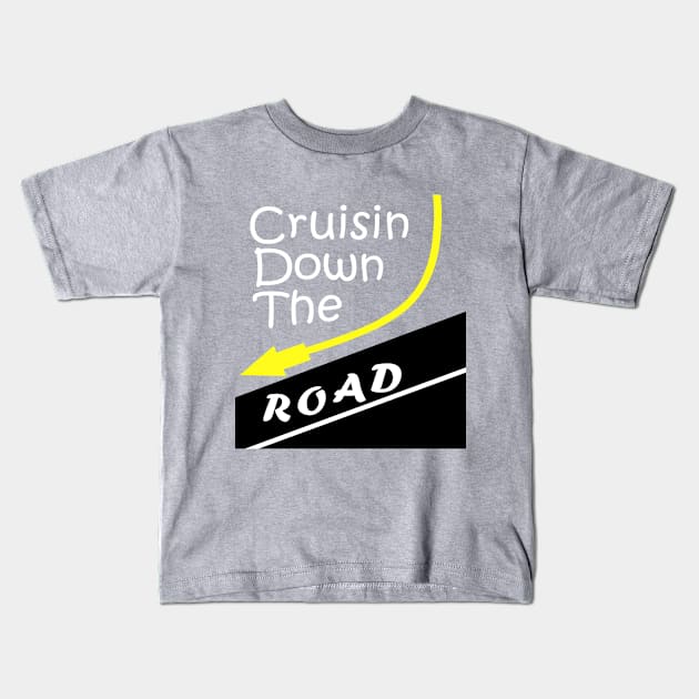Cruisin Down The Road Kids T-Shirt by simonjgerber